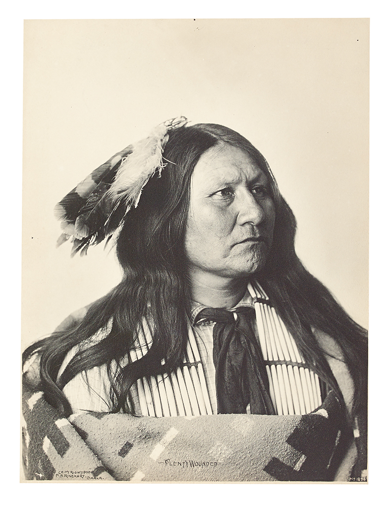 (AMERICAN INDIANS--PHOTOGRAPHS.) Rinehart, Frank A. Plenty Wounded.